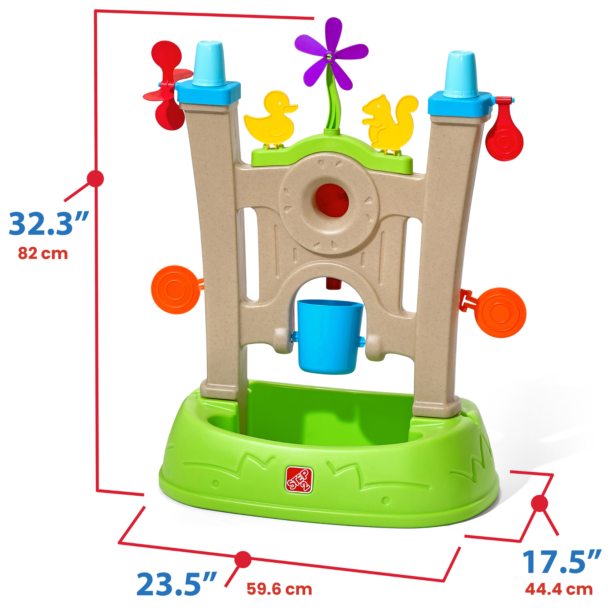 مجموعة ألعاب مائية وحسية خارجية من Step2، لعبة نشاط مع ملحقات لعب مكونة من 6 قطع، لعبة إطلاق مياه تفاعلية سهلة التجميع في الفناء الخلفي مناسبة للأطفال من الأولاد والبنات من سن 3 سنوات فما فوق