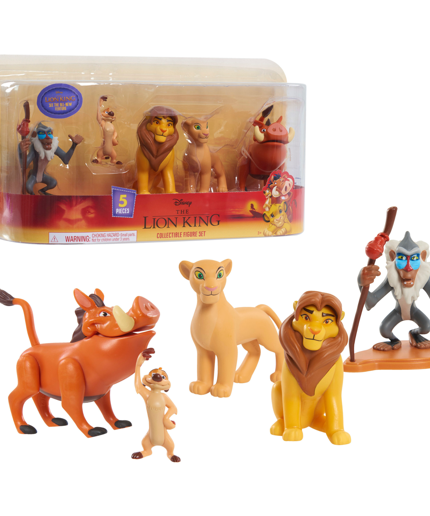 Disney The Lion King Classic Collector Figure Set, 5 Piece Action Figures, Officially Licensed Kids Toy by Just Play, Suitable for Children both Boys and Girls Aged 3+