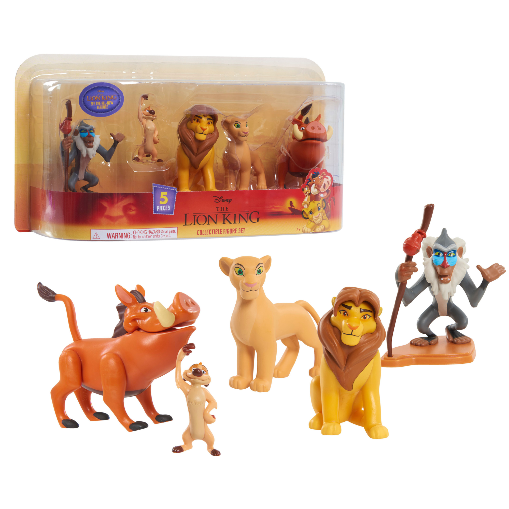 Disney The Lion King Classic Collector Figure Set, 5 Piece Action Figures, Officially Licensed Kids Toy by Just Play, Suitable for Children both Boys and Girls Aged 3+