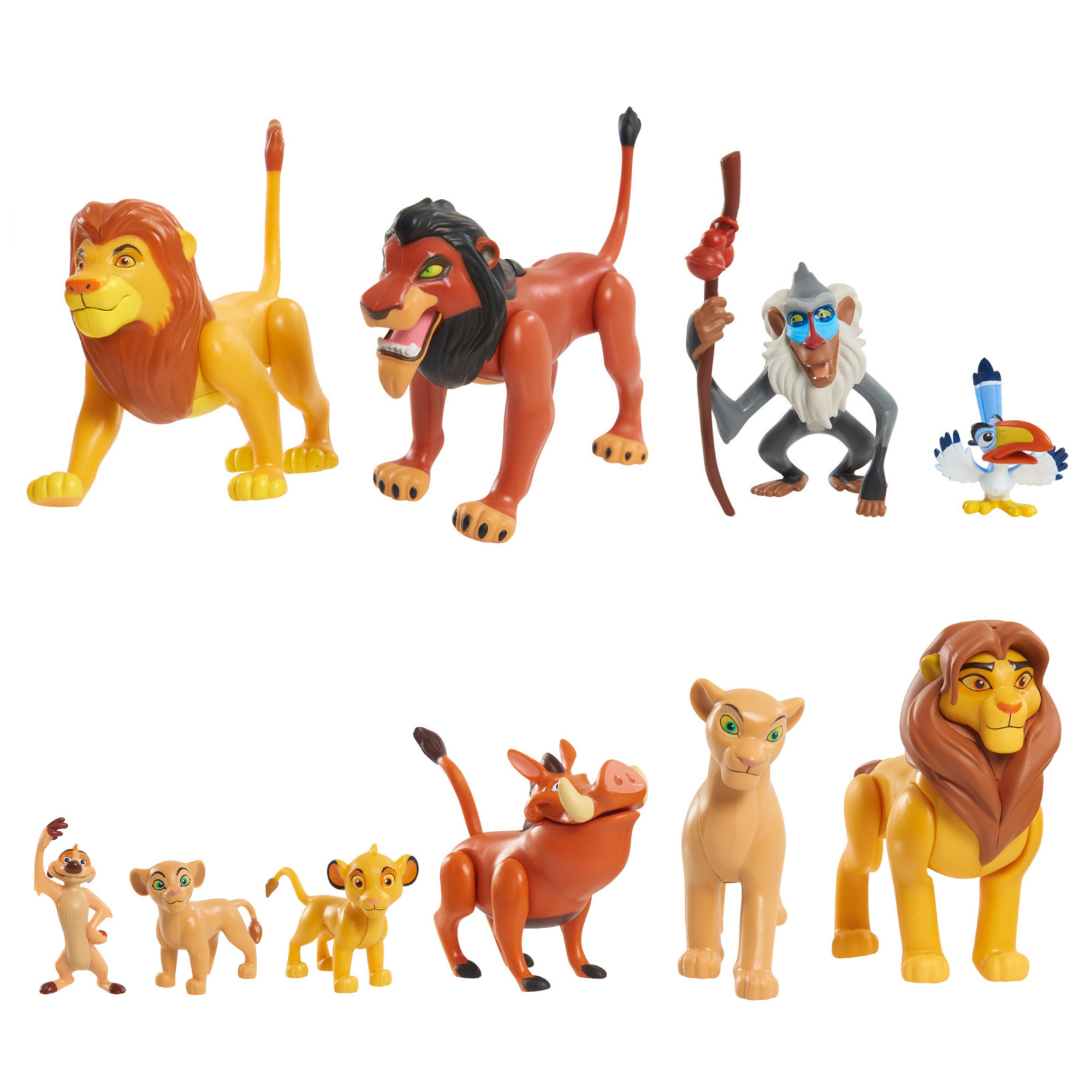 Disney The Lion King Deluxe Figure Set, 10 Piece Action Figures, Officially Licensed Kids Toy by Just Play, Suitable for Children both Boys and Girls Aged 3+