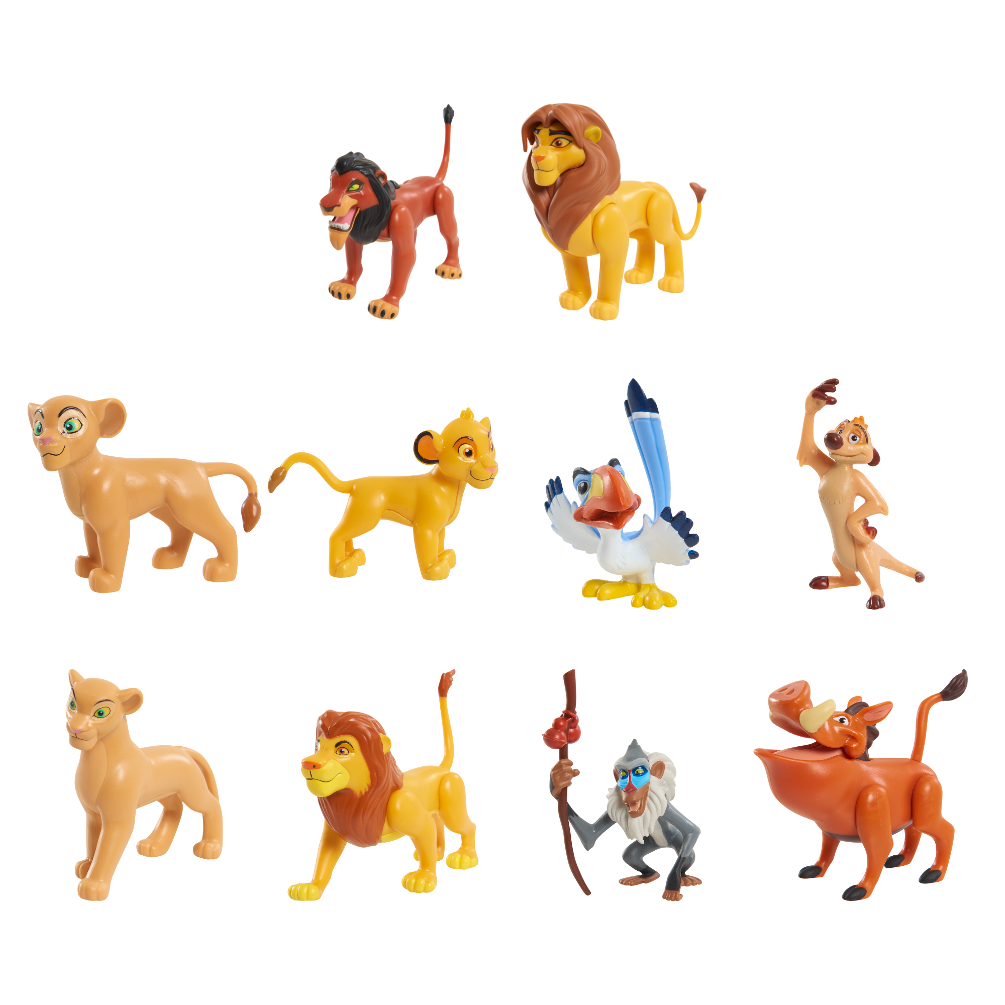 Disney The Lion King Deluxe Figure Set, 10 Piece Action Figures, Officially Licensed Kids Toy by Just Play, Suitable for Children both Boys and Girls Aged 3+