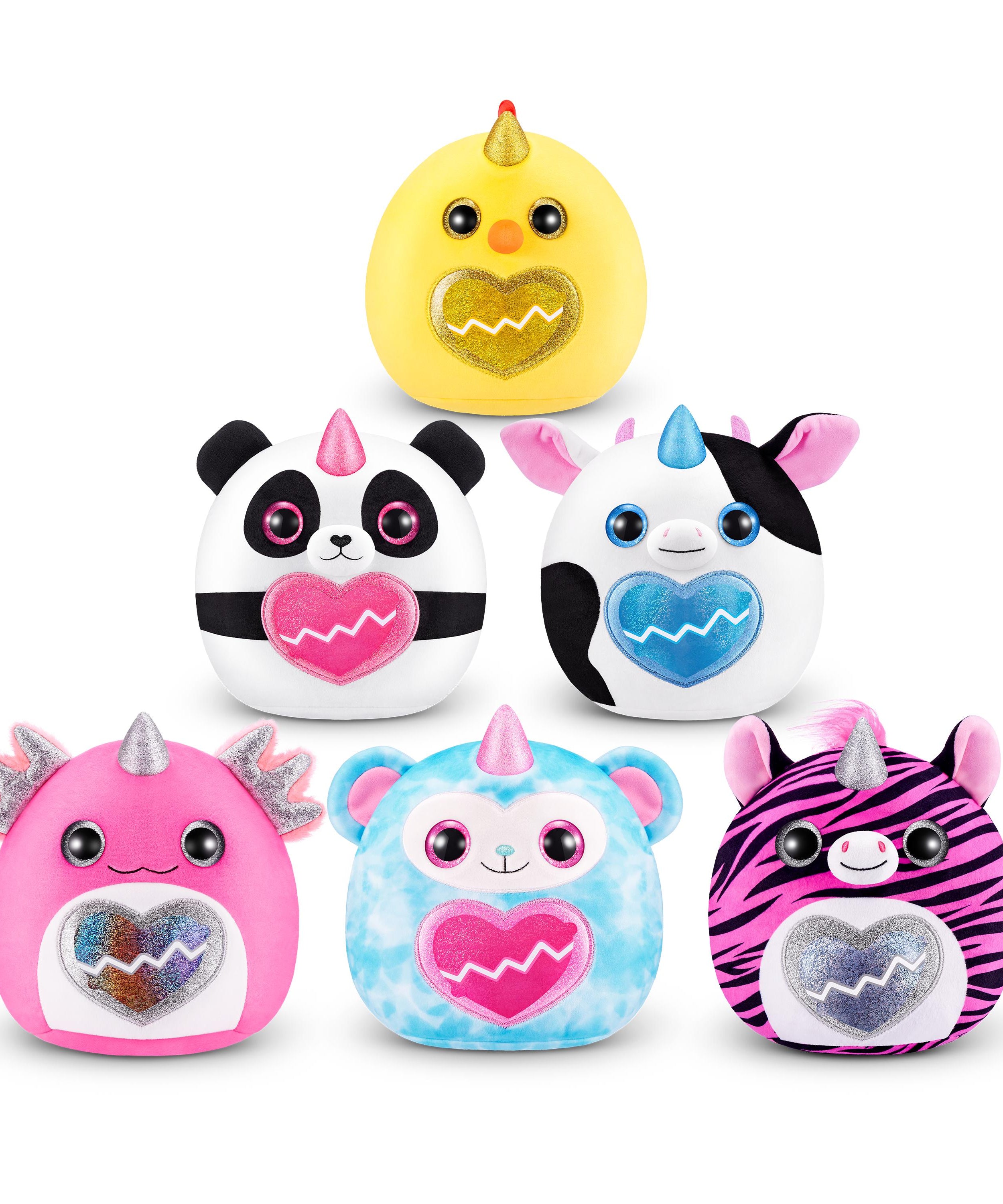 Rainbocorns Eggzania Mini Mania Series 1 Surprise Plush Toy for Girls Ages 3+, Collectible Stuffed Animal with 10+ Surprises, Slime, Stickers & Wearable Jewelry