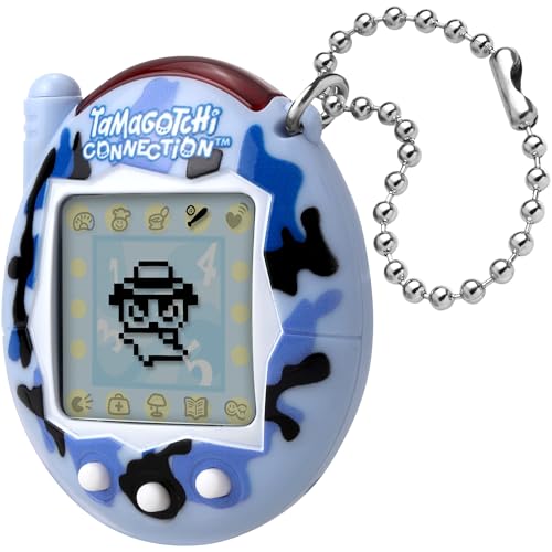 Tamagotchi Connection Wild Blue|Tamagotchi Original Cyber Pet 90s Adults and Kids Toy with Chain | Retro Virtual Pets are Great Boys and Girls Toys or Gifts for Ages 6+