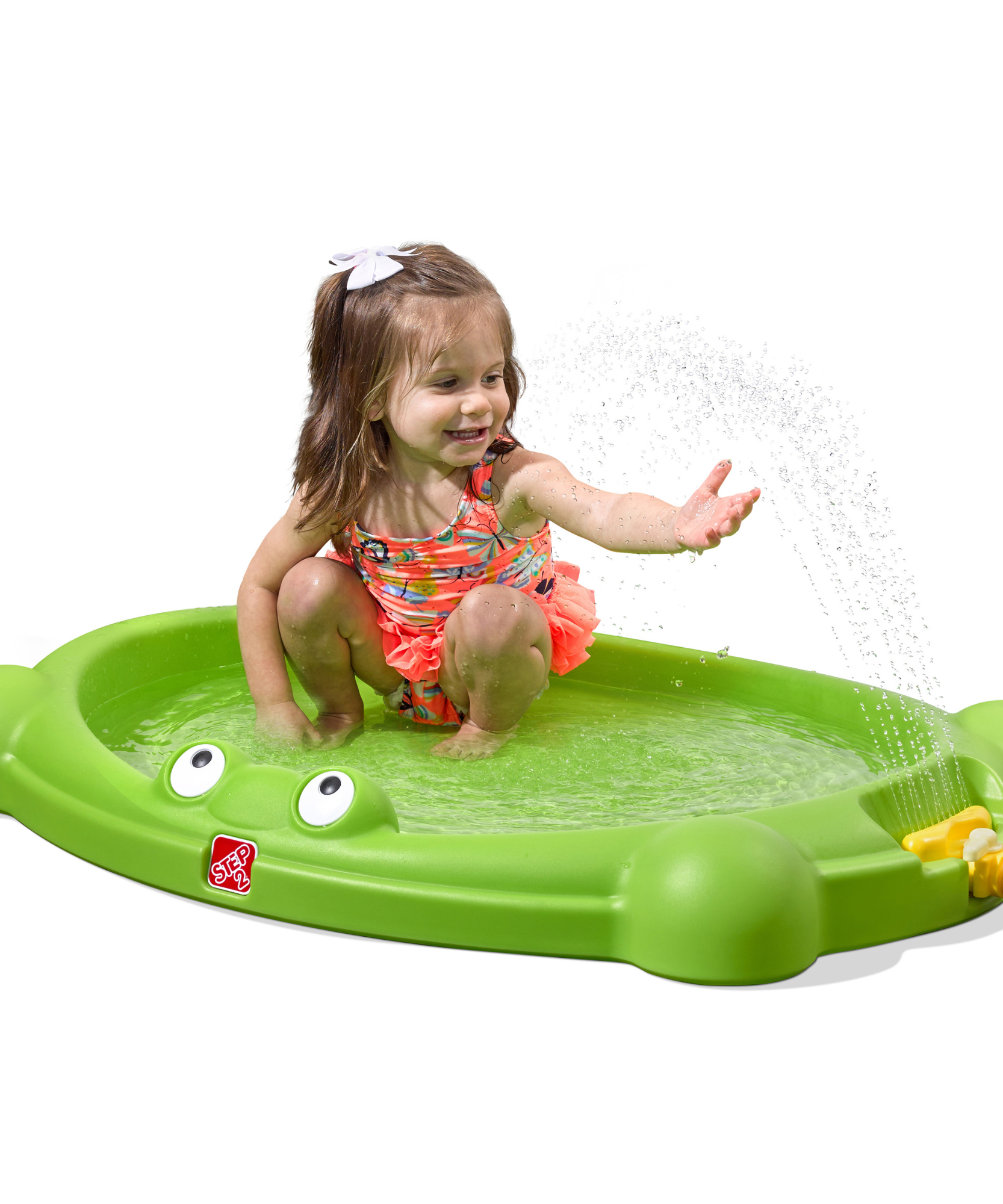 Step2 Water Bug Splash Pad with Adjustable Water Sprinkler, Easy to Assemble Summer Backyard Toy, Outdoor Garden Water Pad Suitable for Children both Boys and Girls Aged 18m and Above, Green