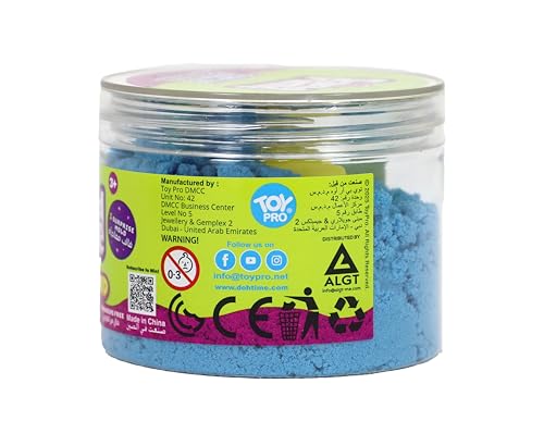 Magic Sand with Surprise Mold 250g, Moldable Sensory Play Sand in Vibrant Colors, Mixing Creating and Modeling Fun, Assorted