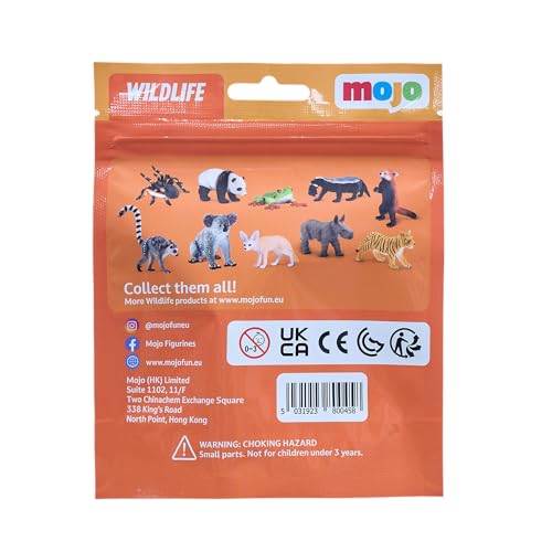 MOJO Wildlife Blind Bag Small Animal Figurine Hand-Painted Realistic Collectable Educational Toy for Kids and Collectors Ages 3 and Up