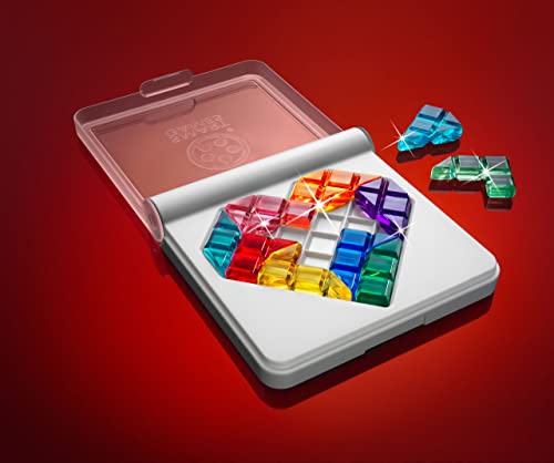 SmartGames IQ Love, Fun IQ Brain Teaser Puzzle, Cognitive Development STEM Toy with 120+ Challenges, Travel Friendly Handheld Educational Matching Puzzle Game, Suitable for Children Above 7+