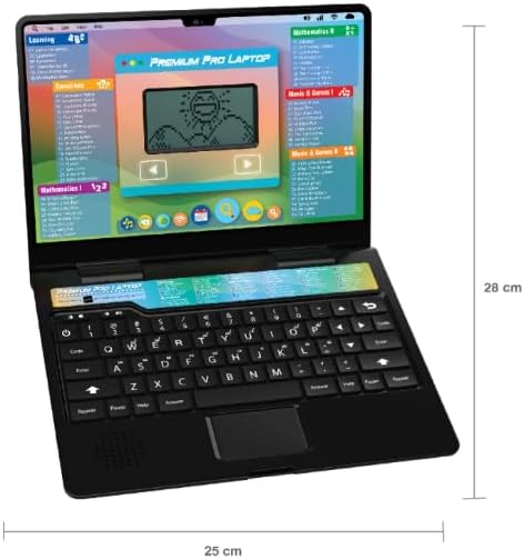 Winfun Premium Pro Laptop Educational Toy for Kids 3+ Years Interactive Learning Laptop with 60 Activities Teaching Letters Numbers Math Music & Games