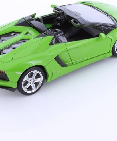D-power Lamborghini Aventador Roadster Die-Cast Model Car – 1:32 Scale, Green, Pull-Back with Lights & Sounds, Ages 3+