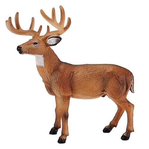 MOJO DEER STAG PAINTED REPLICA WILD ANIMAL COLLECTABLE TOY FIGURES 387038