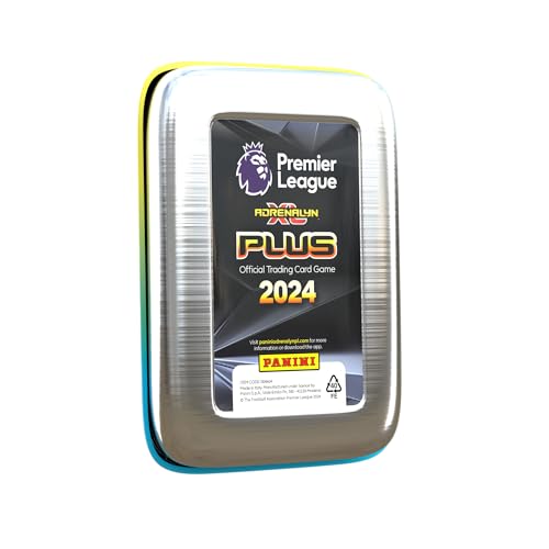 Panini Premier League 2024 Adrenalyn XL PLUS Trading Cards Pocket Tin with 7 Packets and Limited Edition Card