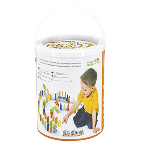 Viga Domino Run Set For Kids Ages 3+ Years