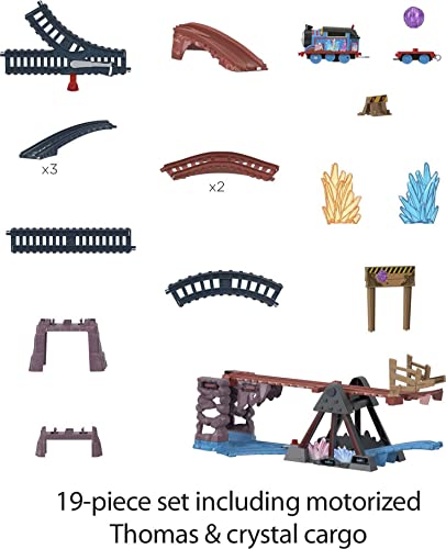 Thomas & Friends Crystal Caves Adventure Set with Motorized Thomas Train & 8 Ft of Track