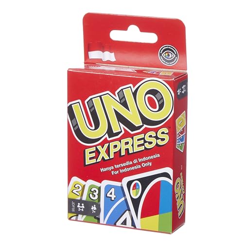 UNO Express™ Card Game for Game Night, 2 to 6 Players, Travel Games