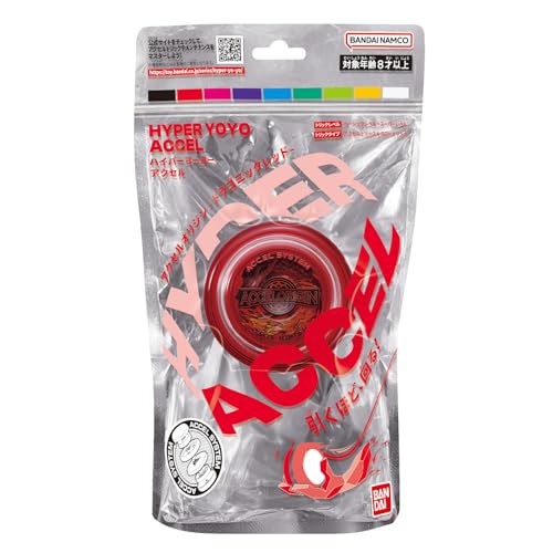 Bandai 60001 Accel Hyper Yo Red, Skill Game, Optimised JoJo for Children from 8 Years, with its Accel System, Test All Tricks Quickly and Easily