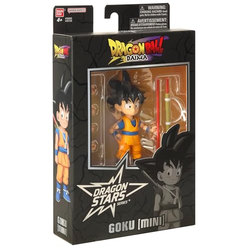 Bandai - Dragon Ball Stars Daima - Goku Mini 5-Inches, Young Warrior Goku, 17cm Action Figure, Highly Details Articulated Figurine, Collectible, 4 Years+