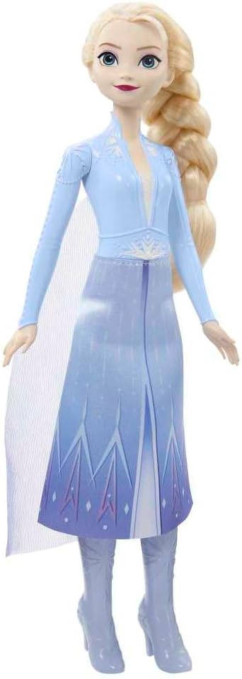 Disney Frozen 2 Elsa Fashion Doll, Posable Princess Toy with Outfit, Cape and Boots, Movie Inspired Doll for Kids Age 3+