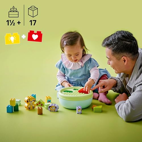 LEGO DUPLO Shape Sorter: Puppy House - Educational Sorting Toy for Toddlers, with Colourful Bricks in Various Shapes - Fine Motor Skill Development Set for 18 Month Old Girls & Boys - 10441