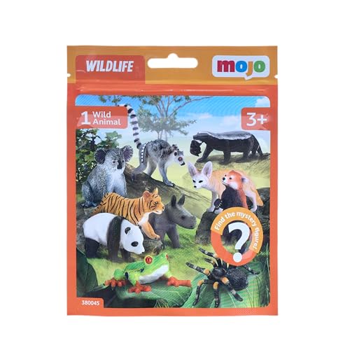 MOJO Wildlife Blind Bag Small Animal Figurine Hand-Painted Realistic Collectable Educational Toy for Kids and Collectors Ages 3 and Up