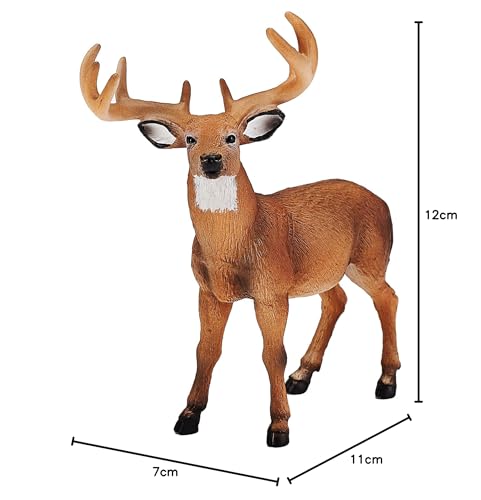 MOJO DEER STAG PAINTED REPLICA WILD ANIMAL COLLECTABLE TOY FIGURES 387038