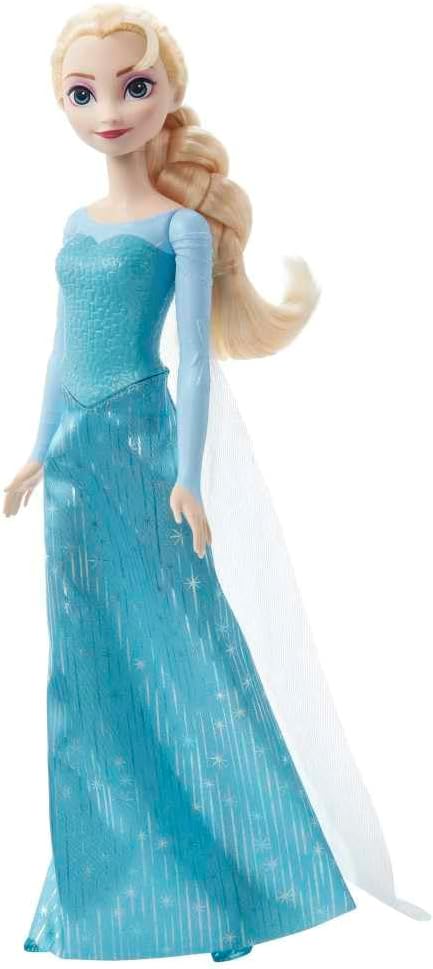 Disney Frozen Elsa Fashion Doll, Signature Blue Outfit with Cape and Accessories, Posable Princess Doll Toy, Gifts for Kids, 3+ Years