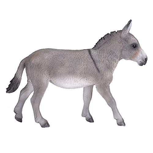 MOJO Farm Animal Collection Donkey Figurine Hand-Painted Realistic Educational Toy for Kids and Collectors Ages 3 and Up
