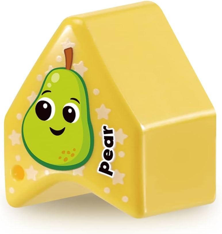 VTech 564603 Sorting Fun Apple Interactive Shape Sorter Toy with Spinning Fruit Shapes Educational Learning Toy for Toddlers 12-36 Months Made from 90% Reclaimed Plastic Includes 10 Shape Pieces and Quick Start Guide Multicolor