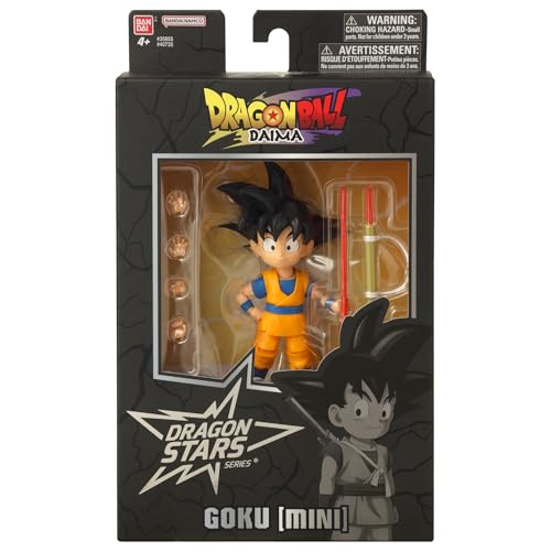Bandai - Dragon Ball Stars Daima - Goku Mini 5-Inches, Young Warrior Goku, 17cm Action Figure, Highly Details Articulated Figurine, Collectible, 4 Years+