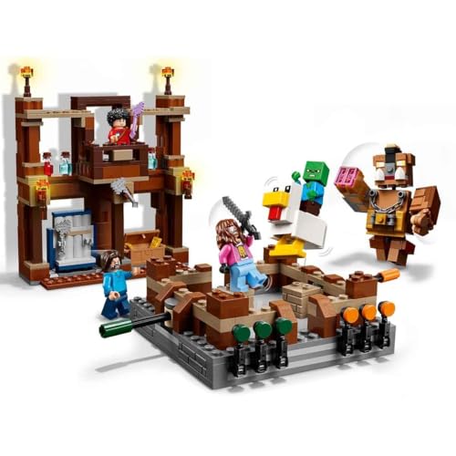 LEGO Minecraft Woodland Mansion Fighting Ring - Interactive Building Toy - incl. a Baby Zombie, Steve, Garret & Henry Minifigures - Movie Set for 10+ Year Old Boys, Girls & Gaming Fans - 21272