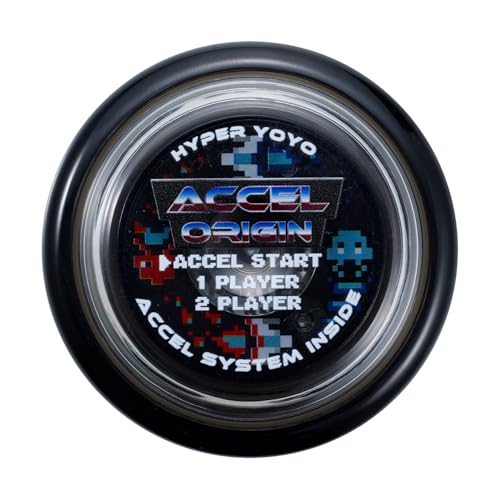 Bandai 60002 Accel Hyper Yo Black, Skill Game, Optimised JoJo for Children from 8 Years, with its Accel System, Test All Tricks Quickly and Easily