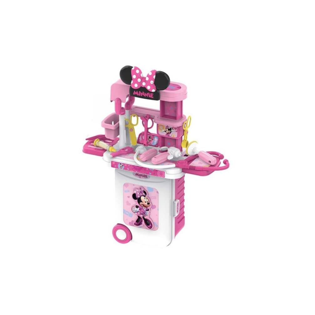 JAKKS Pacific Disney 3-In-1 Doctor Set Trolley Case, Pink