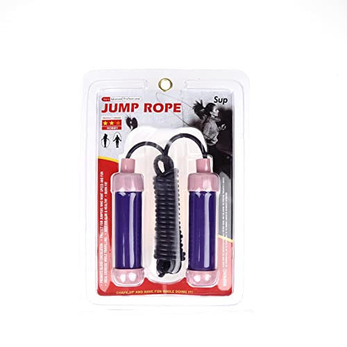 Supreme SUP Adjustable Plastic Handle Pvc Jump Rope - 9Ft