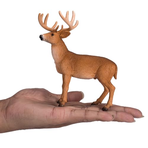 MOJO DEER STAG PAINTED REPLICA WILD ANIMAL COLLECTABLE TOY FIGURES 387038