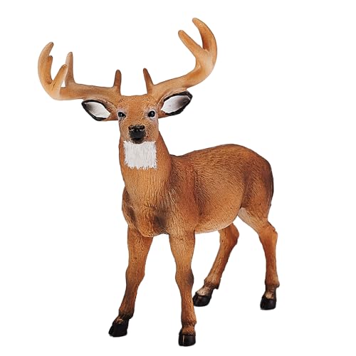 MOJO DEER STAG PAINTED REPLICA WILD ANIMAL COLLECTABLE TOY FIGURES 387038