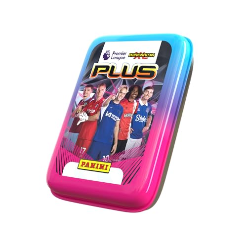 Panini Premier League 2024 Adrenalyn XL PLUS Trading Cards Pocket Tin with 7 Packets and Limited Edition Card