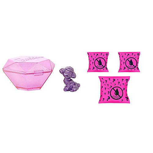 Barbie Color Reveal Pet Set in Diamond-Shaped Case with 5 Surprises GTT10