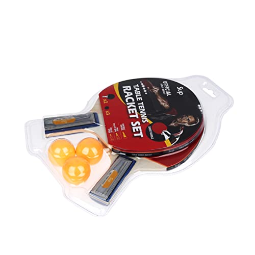 Supreme Sports Short Handle Table Tennis Racket Set 5-Pieces