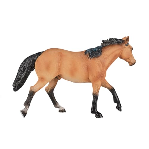 Mojo Fun 387121 Buckskin Quarter Horse - Realistic Farm/Ranch/Equestrian Model Horse Toy Replica