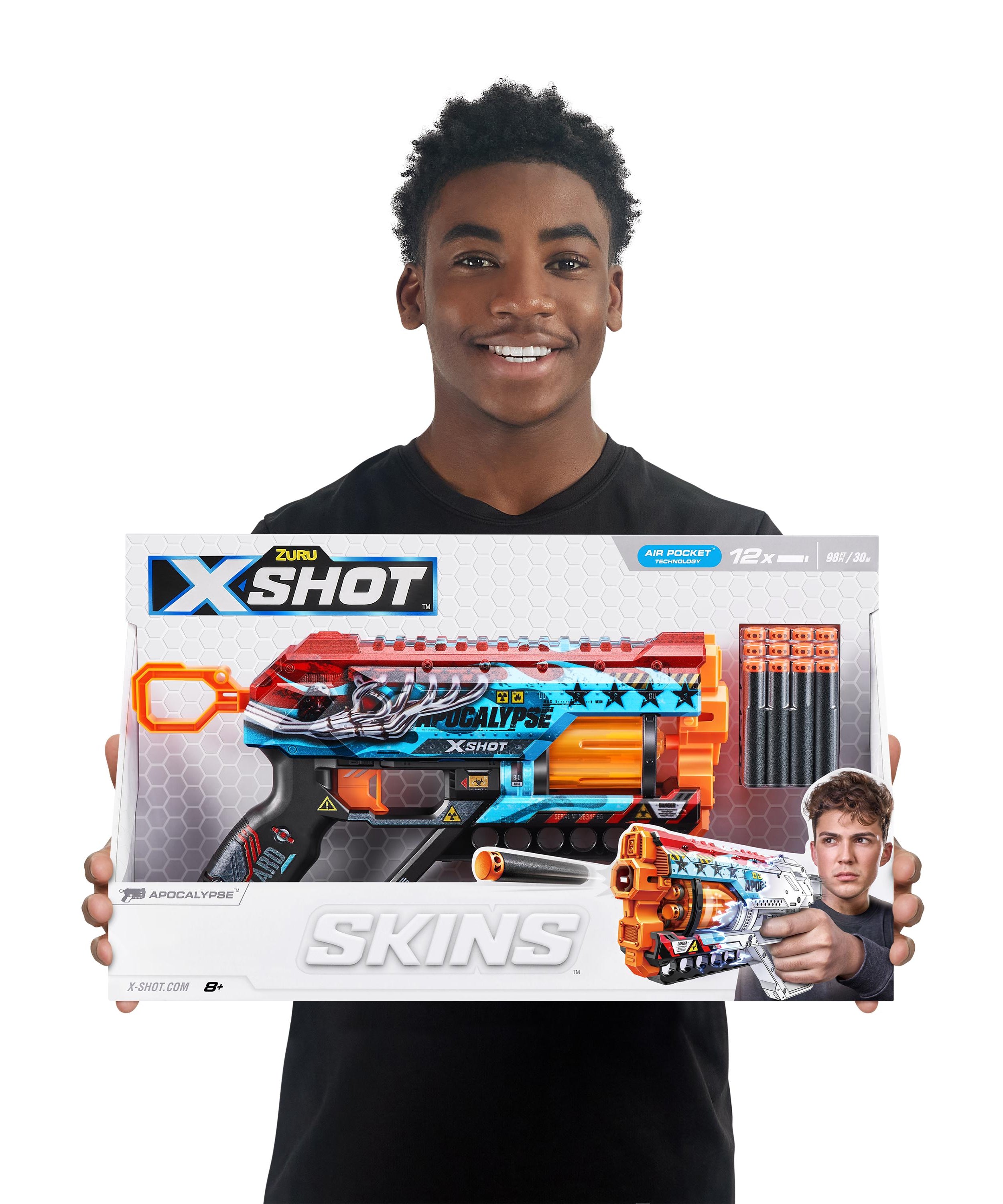 X Shot Skins Griefer 12 Darts Blaster, Foam Dart Toy Gun for Boys, Age 8+
