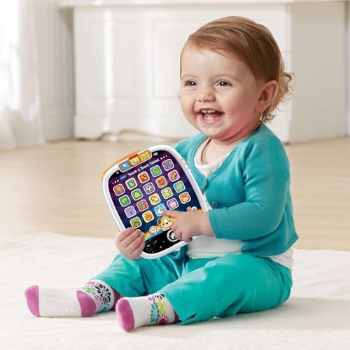 VTech Touch & Teach Tablet – Multicolor, Interactive Learning Tablet with 25 Light-Up Buttons, Ages 12 Months+