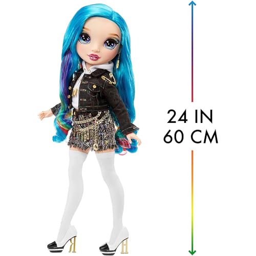 Rainbow High Amaya Raine 24-Inch Fashion Doll, Posable Arms & Legs, Removable Outfit, 14-Inch Brushable Rainbow Hair, 25+ Accessories & Styling Tools, Collectible Toy for Kids Ages 6+