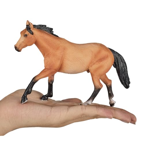 Mojo Fun 387121 Buckskin Quarter Horse - Realistic Farm/Ranch/Equestrian Model Horse Toy Replica