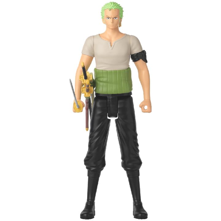 Bandai - Anime Heroes - One Piece - Mega Roronoa Zoro, 17cm Action Figure, Highly Details Articulated Figurine, Collectible, 4 Years+