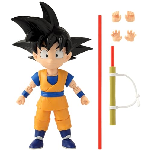 Bandai - Dragon Ball Stars Daima - Goku Mini 5-Inches, Young Warrior Goku, 17cm Action Figure, Highly Details Articulated Figurine, Collectible, 4 Years+