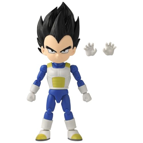 Bandai - Dragon Ball Stars Daima - Vegeta Mini 5-Inches, Inspired by the Newest Movie, 17cm Action Figure, Highly Details Articulated Figurine, Collectible, 4 Years+