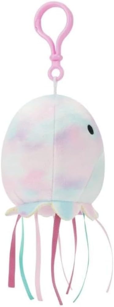 Squish Mallows Clip On Krisa 3.5 inch Officially Licensed Kellytoy Plush Toy Colorful Soft Gift for Kids Girls & Boys Washable Stuff Toy Multicolor All Age