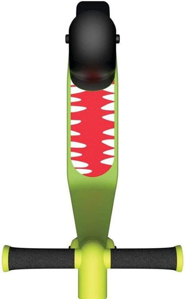 Razor Wild Ones Junior Kick Scooter Dino Green, Wide Deck Balance Trainer, Extra Wide Slow Rolling Wheels, Steel Reinforced Handlebars, Indoor Outdoor Ride On for Kids 30+ Months