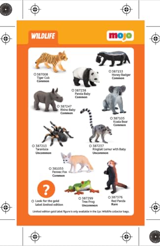 MOJO Wildlife Blind Bag Small Animal Figurine Hand-Painted Realistic Collectable Educational Toy for Kids and Collectors Ages 3 and Up