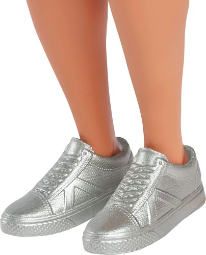 Barbie Fashionistas Ken Doll #236 with Black Hair, Wearing Blue and Green Ombre Tank with Jean Shorts and Silver Sneakers