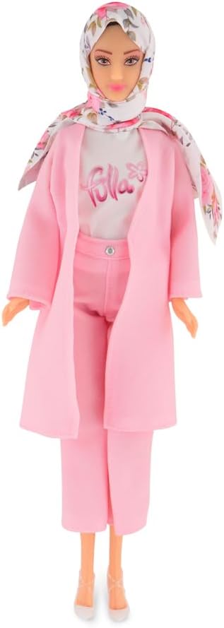 Fulla Trendy Outfit Doll with Modern Clothes and Accessories, Fashion Doll for Girls Age 3+, Ideal for Dress-Up Role Play and Imaginative Play